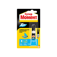 Супер-клей Момент ГЕЛЬ 3г универсальный BL1 шоу-бокс (1/10/120)