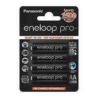 Аккумулятор предзаряженный RTU Panasonic HR6 AA BL4 NI-MH eneloop pro 2550mAh CN (Китай) (4/40/80/48