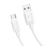 Кабель HOCO X37 USB (m)-Type-C (m) 1.0м 2.4A ПВХ белый (1/31/310)