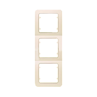Рамка Makel Lillium 3пост. вертикальная кремовый 71233 (1/20)