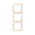 Рамка Makel Lillium 3пост. вертикальная кремовый 71233 (1/20)