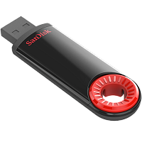 Флеш-накопитель SanDisk Cruzer Dial CZ57 64GB USB2.0 пластик черный красный 