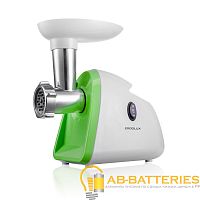 Электрическая мясорубка Ergolux ELX-MG01-C34 белый зеленый (1/6)