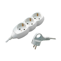 Удлинитель Старт S 3р.С/З 10A 3.0м с выкл. ПВС 3x0.75мм² IP20 белый (1/20)