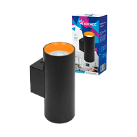 Светильник светодиодный Космос FixtGU10_003Black 20W 220V GU10 IP20 потолочный под 2 лампы черный