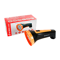 Фонарь туристический Ultraflash LED3807M 0.6W 7LED от аккумулятора IP22 черный желтый (1/5/60)