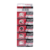 Батарейка Maxell CR1220 BL5 Lithium 3V (5/100/2000)