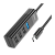 USB-Хаб HOCO HB25 4USB Type-C (m) USB3.0 0.3м черный (1/18/180)