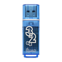 Флеш-накопитель Smartbuy Glossy 32GB USB2.0 пластик синий