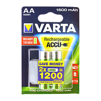 Аккумулятор предзаряженный RTU Varta HR6 AA BL2 NI-MH 1600mAh (2/20/200) 