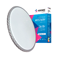 Светильник настенно-потолочный Космос MYSTERY Classic 36W 230V LED накладной серебряный (1/20)