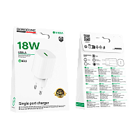 Сетевое З/У Borofone BA102A 1USB 18W QC3.0 белый (1/20/120) 
