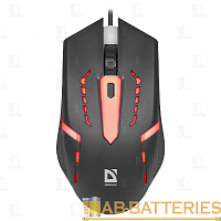 Мышь проводная Defender MB-601 HIT классическая USB черный (1/40)