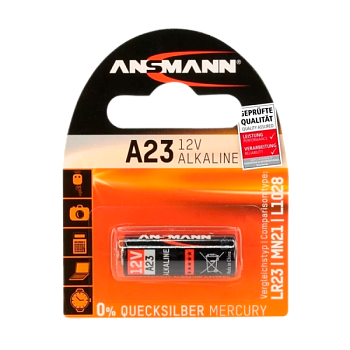 Батарейка Ansmann LR23/V23GA/A23/MN21 BL1 Alkaline 12V (1/10/360)