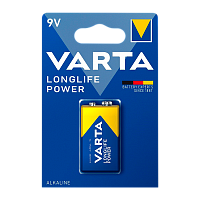 Батарейка Varta LONGLIFE POWER (HIGH ENERGY) Крона 6LR61 BL1 Alkaline 9V (4922) (1/10/50) 