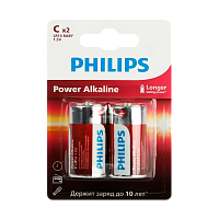 Батарейка Philips Power LR14 C BL2 Alkaline 1.5V (2/24/48) 