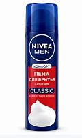 Пена для бритья Nivea Men Комфорт Classic 200мл с алоэ (1/12)
