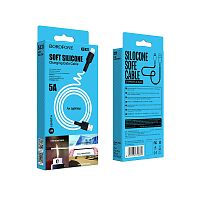Кабель Borofone BX31 USB (m)-Lightning (m) 1м 2.4A силикон белый