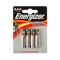 Батарейка Energizer PLUS+Power Seal LR03 AAA BL4 Alkaline 1.5V (4/48)
