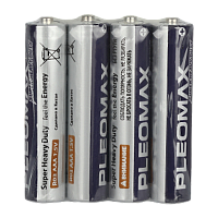 Батарейка Pleomax Super R03 AAA Shrink 4 Heavy Duty 1.5V (4/60/2400/57600)