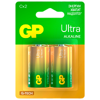 Батарейка GP ULTRA G-Tech LR14 C BL2 Alkaline 1.5V (2/20/160) 