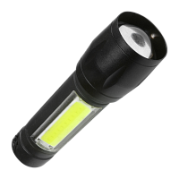 Фонарь туристический Космос 1011 3W ХРЕ+COB от аккумулятора черный (1/48/288)