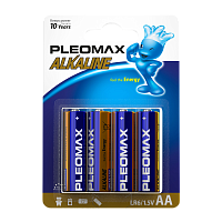 Батарейка Pleomax LR6 AA BL4 Alkaline 1.5V (4/40/400/19200) 