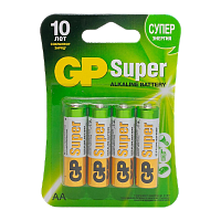 Батарейка GP Super LR6 AA BL4 Alkaline 1.5V (4/40/320)