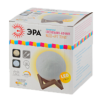 Ночник ЭРА NLED-491 6LED 1W 220V на основании рег.ярк./цвета белый (1/12)