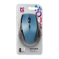 Мышь беспроводная Defender MM-365 Accura классическая USB синий (1/40) 