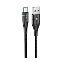 Кабель HOCO U93 USB (m)-Type-C (m) 1.2м 2.4A нейлон черный (1/22/220)