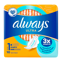 Прокладки женские гигиенические Always Ultra Light 10шт. (1/16)
