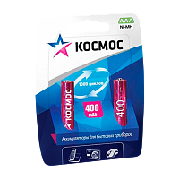 Аккумулятор бытовой Космос HR03 AAA BL2 NI-MH 400mAh (2/24/288)