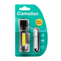 Фонарь ручной Camelion LED29360 3W ХРЕ+COB от аккумулятора Type-C 3 режима черный (1/12/96)