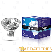 Лампа галогенная Camelion MR16 GU5.3 75W 2800К 220-240V софит 50мм прозрачная (1/10/200)
