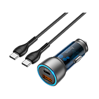 Автомобильное З/У HOCO NZ8 1USB/Type-C 25W QC3.0 синий (1/13/130) 
