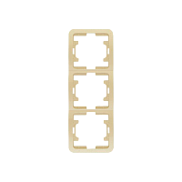 Рамка Makel Mimoza 3пост. вертикальная кремовый 32033 (1/15)