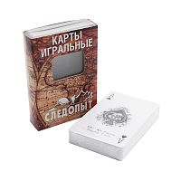 Карты игральные Следопыт влагостойкие пластик 54шт.