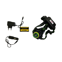 Фонарь налобный Без бренда HT-303-P50 от аккумулятора 4 режима черный