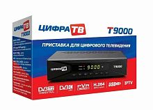 Приставка для цифрового ТВ Цифра ТВ Т9000 DVB-T/T2/C черный