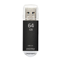 Флеш-накопитель Smartbuy V-Cut 64GB USB3.0 пластик черный
