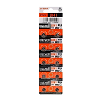 Батарейка Maxell G3/LR736/LR41/392A/192 BL10 Alkaline 1.5V (10/200/3600/7200)