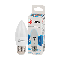 Лампа светодиодная ЭРА B35 E27 7W 4000К 170-265V свеча матовая (1/10/100)