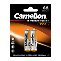 Аккумулятор бытовой Camelion HR6 AA BL2 NI-MH 2300mAh  (2/24/384)