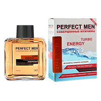 Лосьон после бритья XXI CENTURY Perfect Men Turbo ENERGY (тонизирующий) 100мл (1/48)