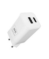 Сетевое З/У MORE CHOICE NC85a 1USB+1Type-C 3.0A PD20W белый (1/50/100)