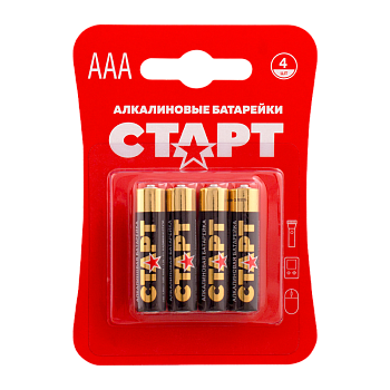 Батарейка Старт LR03 AAA BL4 Alkaline 1.5V (4/40/720)