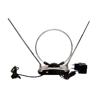 ТВ-Антенна комнатная Вектор AR-028 активная с питанием с усилителем DVB-T/T2 (1/20)