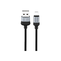 Кабель Borofone BX28 USB (m)-Lightning (m) 1м 2.4A ПВХ серый (1/360)