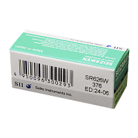 Батарейка SEIZAIKEN 376 (SR626W) Silver Oxide 1.55V (1/10/100/1000)